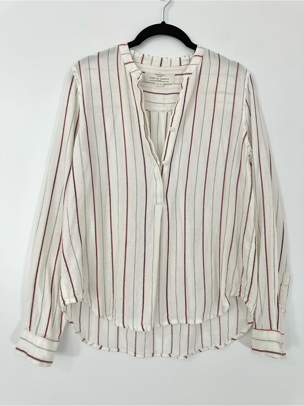Trovata Birds of Paradis Striped Popover